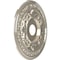 Ekena Millwork Baltimore PVC Ceiling Medallion (Canopies up to 7 3/4"), 19"OD x 3 1/2"ID x 1"P, Bright Coat Chrome CMP19BABCR - alternate 3